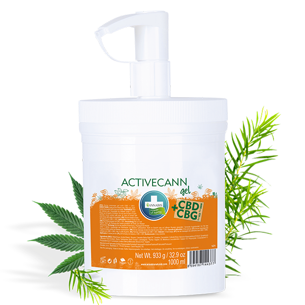 ANNABIS ACTIVECANN GEL CBD + CBG Mасажен гел с коноп 1Л