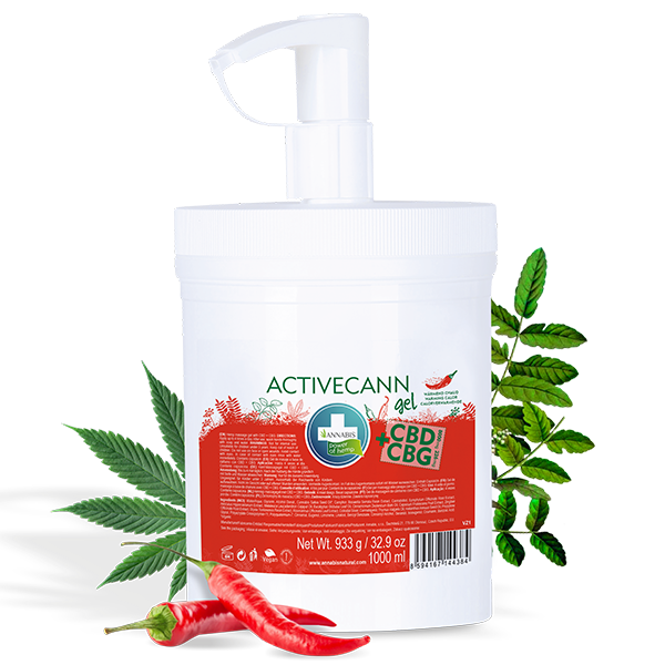 ANNABIS ACTIVECANN WARMING GEL CBD + CBG Загряващ масажен гел с коноп 1Л